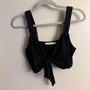 Abercrombie & Fitch Black Crop Top.